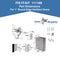 FIX-IT-KIT - Bathroom Partition Door Converts Concealed Latch Operation To Slide Latch Operation Inswing - Round Edge - 111168