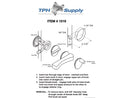 Chrome Plated, Concealed Toilet Latch Assembly With Round Bar - 1519