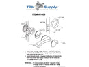 Chrome, Handicap Concealed Latch Assembly With Straight Bar - ADA Compliant - 1808