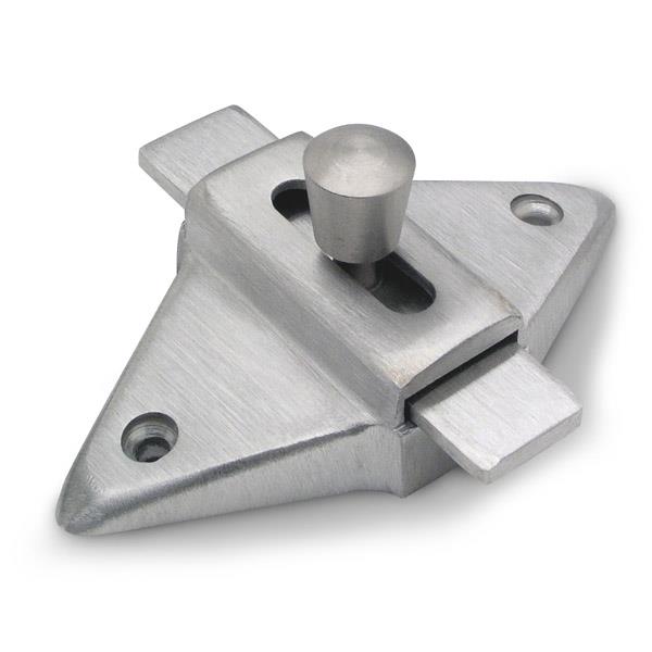 Satin Cast Stainless Steel, Surface Mounted Slide Latch - 4502