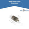 Bathroom Partition Door Stainless Steel 4 Hole Surface Mounted Slide Latch - ADA Compliant - 4698