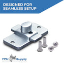 Chrome Plated Satin Finish, Surface Mount Slide Latch - 9869